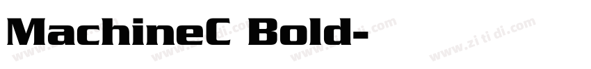 MachineC Bold字体转换